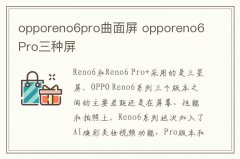 opporeno6pro曲面屏 opporeno6Pro三种屏